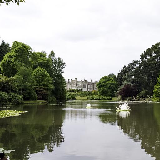 Image showing the lake at Sheffield park gardens. 